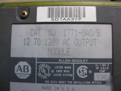 Ab plc-5/40B/e system w/ethernet & io mod. excellent 