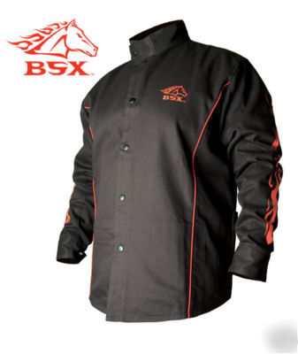 BsxÂ­ stryker fr welding jacket BX9C black stallion 3XL