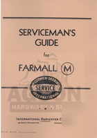 Farmall m tractor printed servicemans guide manual