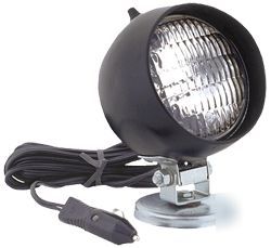 Black rubber utility light, magnetic mount 