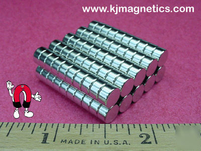 50 neodymium magnets - 1/4