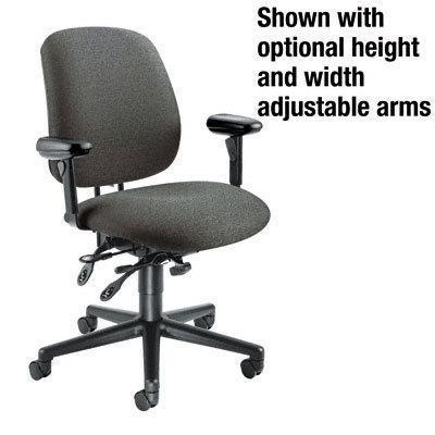 Asynchronous swivel/tilt task chair seat glide gray ole