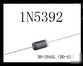 20 x vishay 1N5392 100V 1.5A rectifier diode ( do-41 )