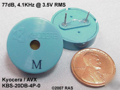 (3) hi-z piezo ceramic acoustical element (kyocera/avx)