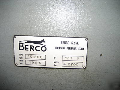 Berco AC800 boring machine