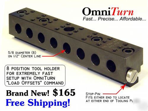 8 position gang tool bar - omniturn 805 tool holder