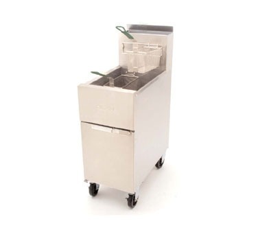 Dean SR152GN 50 l/b natural gas fryer - floor model