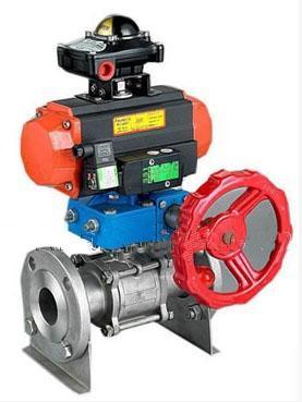 New actuated 3-pc ball valve A105 carbon steel 3/4
