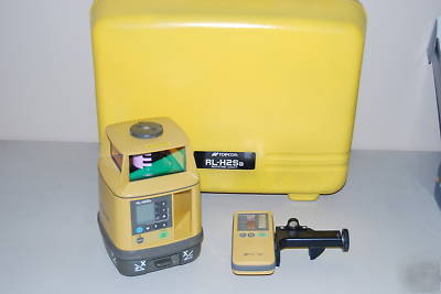 Topcon dual slope laser system rl-H2SA rec & case