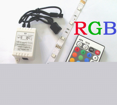 300CM remote waterproof rgb flash 5050 smd led strip 3M