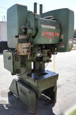 60 ton bliss obi press, mdl. c-60, s/n 67323 