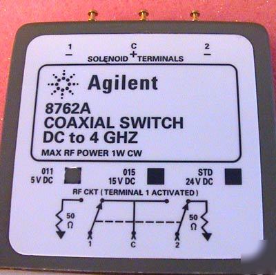 Agilent (hp) 8762A coaxial switch 4GHZ 50OHM opt 11 