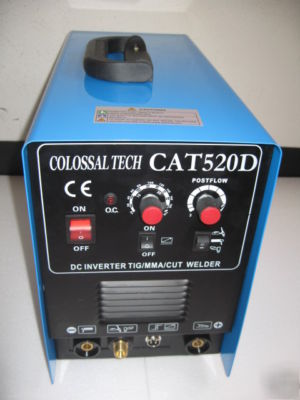 Cat-520D, 50A plasma cutter & 200A tig/ arc welder mma