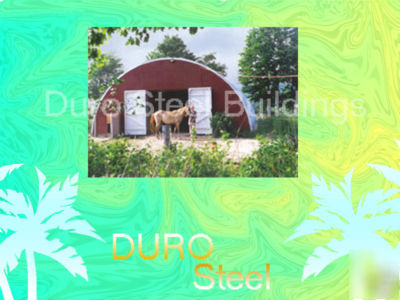 Duro steel machine barn 52X50X18 metal ag shed building