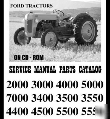 Ford tractors 2000 3000 4000 5000 7000 service manuals