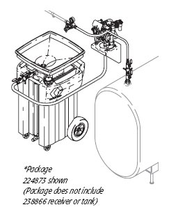 Graco 224873 wall-mounted oil drain evacuation systems