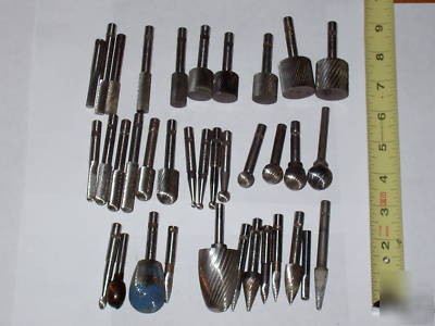 Jarvis rotary files, 36 piece set, aircraft tools