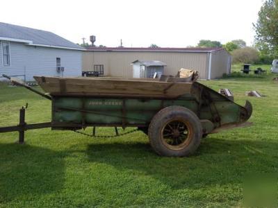 John deere lm series 1 antique manure spreader trailer