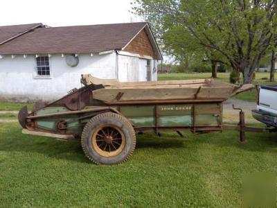 John deere lm series 1 antique manure spreader trailer