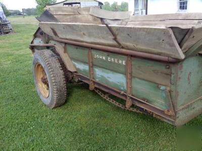 John deere lm series 1 antique manure spreader trailer