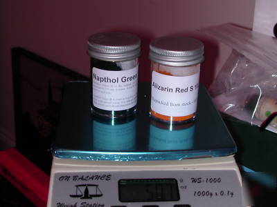 Napthol green 10 g & alizarin red s 10 g - histology