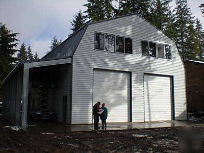 Steel building kit 24X24 fully engineered gambrel home