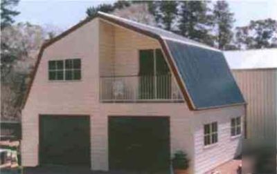 Steel building kit 24X24 fully engineered gambrel home