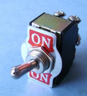 Large toggle switch rated at 20 amps 125 vac with plate