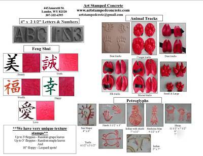 Liquidating decorative concrete stamps/molds business