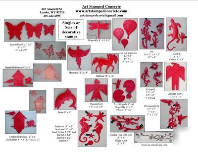 Liquidating decorative concrete stamps/molds business