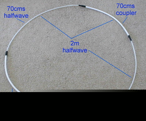 2 meters 70CMS dual band protable flexible antenna