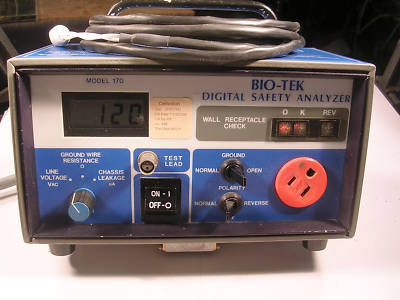 Biotek 170 electrical safety analyzer tested good