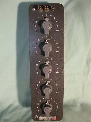 General radio 1432-p 5-decade resistor substitution box