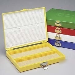 Heathrow microscope slide boxes, 100-place : HS15994A