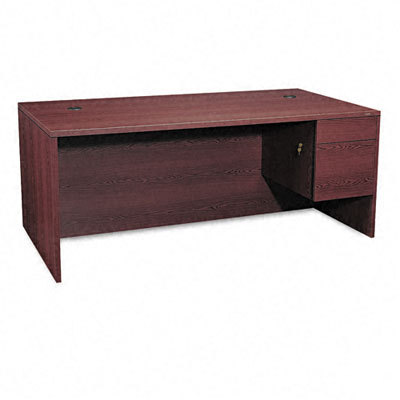 Hon 10500 series right pedestal desk mahogany
