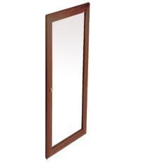 Levenger skyline clear glass door-dark cherry *returned