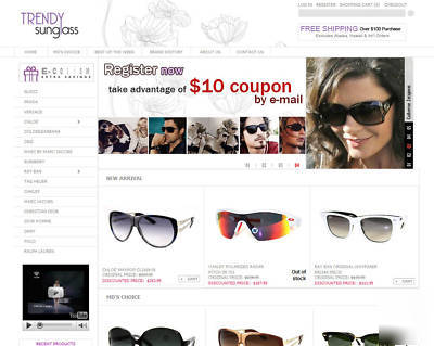 Name brand sunglasses e-commerce website for sale