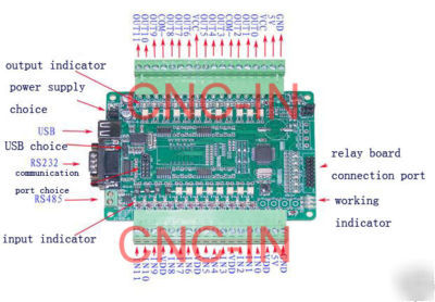 New cnc mach 3 in&out-put port extension board modio_i 