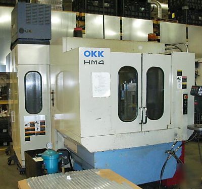 Okk model hm-4 cnc horizontal machining center 2000 hmc