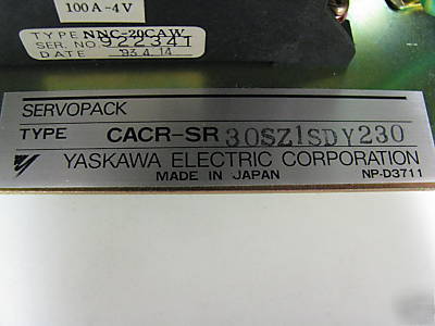 Yaskawa servopack cacr-sr 30SZ1SDY230 motoman & others