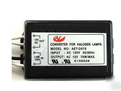 Low voltage electronic transformer 75 watts 12 volts