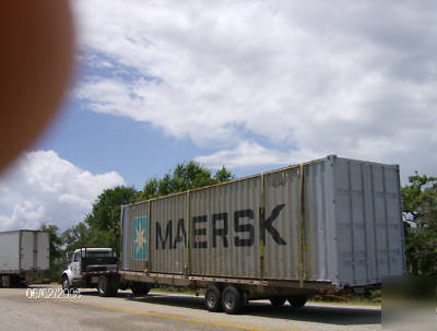 40' ship container ground delivery trailer 