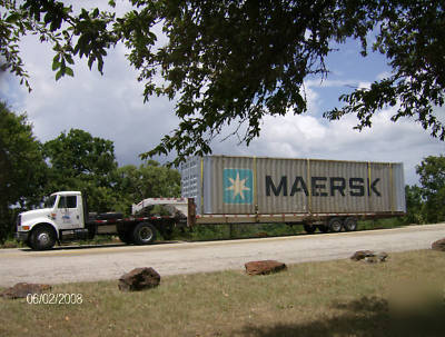 40' ship container ground delivery trailer 