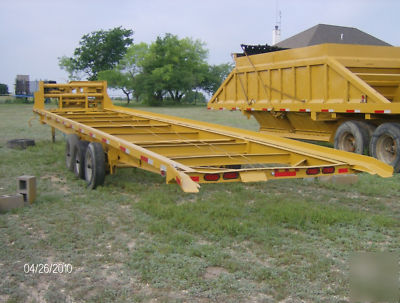 40' ship container ground delivery trailer 