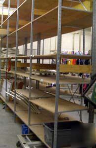 Backroom shelving wood storage shelves 12