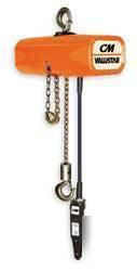 Cm columbus mckinnon wl hoist chain 1 T10' lift 16FPM