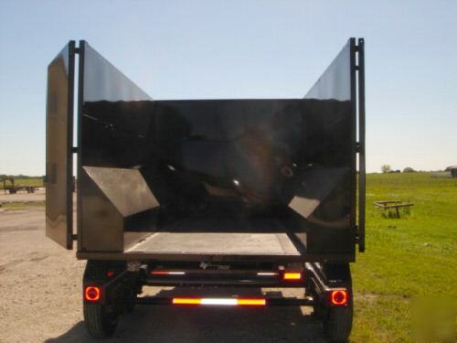 New 2010 texas pride 7X12 roll off gn dump trailer 14K