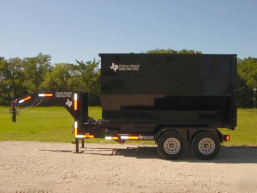 New 2010 texas pride 7X12 roll off gn dump trailer 14K