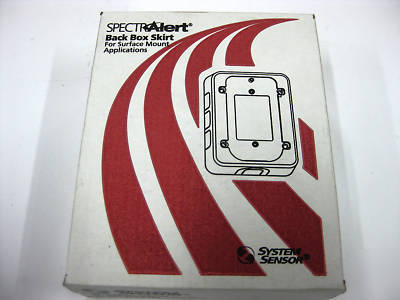 New system sensor fire equipment back box skirts 