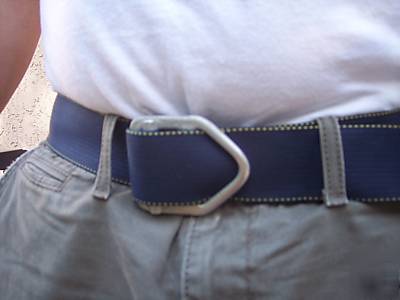 New webbing belt ems emt paramedic navy blue/silver